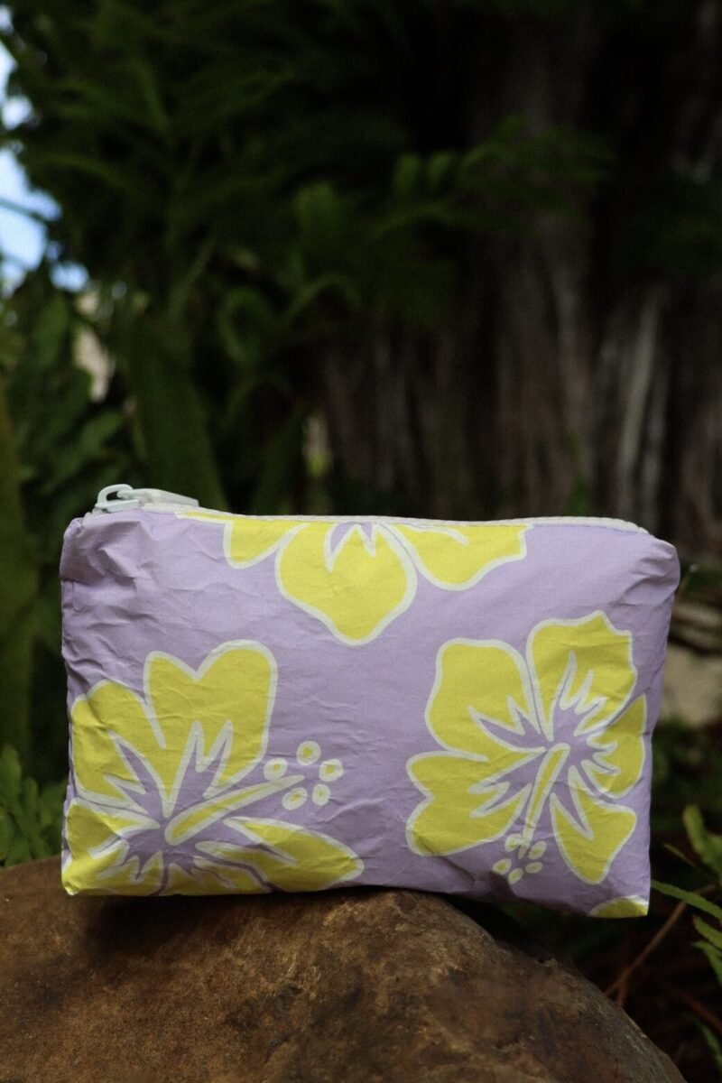 MINI POUCH - AUTE in YELLOW ON PURPLE